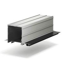 Профиль алюминиевый теневой для штор Laconistiq Roll-Box Base Черный муар 57-31-270 3000×110×110