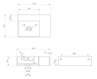 Раковина подвесная ABBER Stein AS2644 L белая матовая