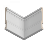 Плинтус напольный из ЛДФ Ultrawood  Base 0002 (2440 x 133 x 14 мм.)