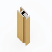 Вставка алюминиевая для теневого профиля Laconistiq Dual Mini Светлое золото 28/1-15-300 3000×7×6,5