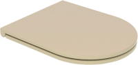 Крышка с сиденьем для подвесного унитаза с микролифтом GSG Ceramic Design Like LKCOPRSLTICR016, медовый LKCOPRSLTICR016