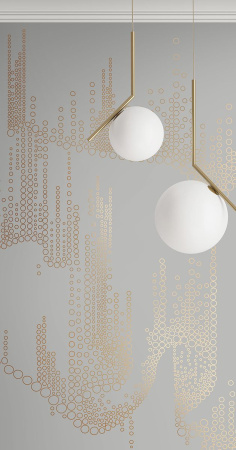 Арт. L527-COL32-GOLD | Панно Lines