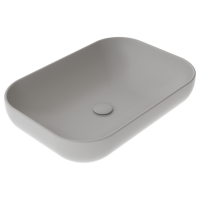Раковина накладная 60x42 см GSG Ceramic Design Easy EALAVRE60019, дымчатый EALAVRE60019