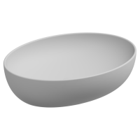 Раковина накладная 55x42 см GSG Ceramic Design Easy EALAVOV55001, белый матовый EALAVOV55001
