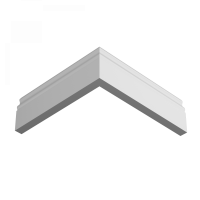 Плинтус напольный из ЛДФ Ultrawood арт. Base 0021 i (2000 x 60 x 12 мм.)