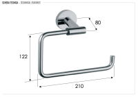 Полотенцедержатель Remer Guest GS44BO, белый матовый GS44BO