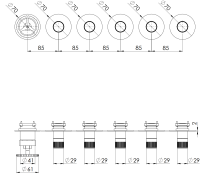Смеситель для душа Remer Chrono CH98D5PWBBO, белый матовый CH98D5PWBBO