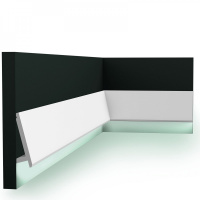 SX179 Плинтус-молдинг для скрытого освещения Orac Decor из дюрополимера