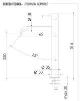 Смеситель для раковины Remer X Style X11LXLBG, золото брашированное X11LXLBG
