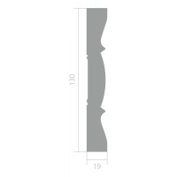 Наличник из ЛДФ Ultrawood  N 0005 (2200 х 130 х 19)