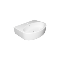 Раковина подвесная 60х44 см GSG Ceramic Design Like LKLAVBW60000, белый глянцевый LKLAVBW60000