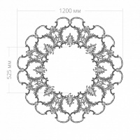 Розетка RODECOR 87017rc потолочная из полимерного гипса - Готовое решение Rodecor из элементов