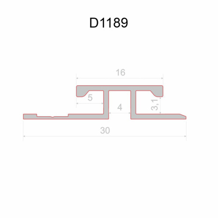 Декаро Профиль соединительный D1189 (30х3,1х3000мм) медь