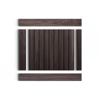 Стеновая панель из дюрополимера HIWOOD LV124 BR395 - 3D Панель