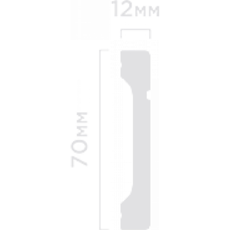 Плинтус напольный из дюрополимера HIWOOD B70V1L