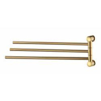 K-1033POLISHED GOLD Держатель полотенец тройной