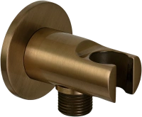 Держатель ручного душа с подключением шланга Remer 337MVO, латунь состаренная 337MVO