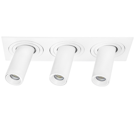 Комплект из светильника и рамки Lightstar INTERO TUBO LED 10W 500LM 60G БЕЛЫЙ 4000K (217536+217264+217264+217264), шт i536264