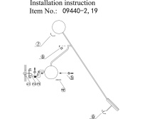 Настеный светильник Kink Light Некси черный 09440-2,19(3000K)