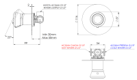 Смеситель для душа Remer Element ET30LRP, медь брашированная ET30LRP