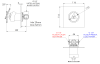 Смеситель для душа Remer Chrono CH30Q CH30Q