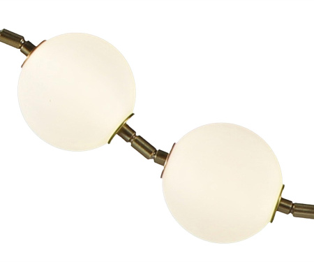Подвес Kink Light Стин бронза, плафоны белые 07623-10A,20 w130*20 h100 Led 10*6W (4000К)