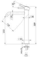 Смеситель для раковины Remer Metrica MC11LXL MC11LXL