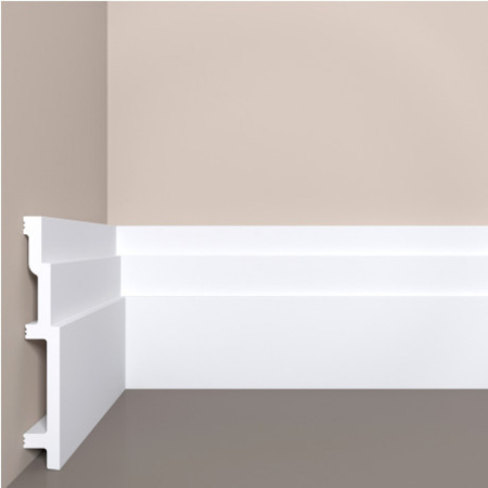 Напольный плинтус Bello Deco П13 140-20 из XPS Polymer