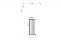 Настольная лампа Garda Decor BD-234725