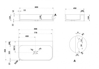 Раковина подвесная ABBER Stein AS2651-0.8 белая матовая