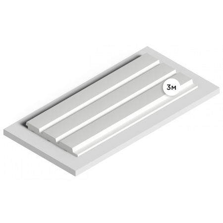 Стеновая панель из дюрополимера HIWOOD LV124 LONG NP - 3D Панель