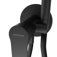 Гигиенический душ со смесителем Mariani Kali B14185KLW, черный матовый B14185KLW