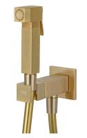 Гигиенический душ со смесителем Remer Absolute Q64BG, золото брашированное Q64BG