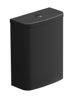 Бачок для напольного унитаза с механизмом смыва GSG Ceramic Design Like LKCIMBL003 + ACS82, черный матовый LKCIMBL003