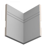 Плинтус напольный из ЛДФ Ultrawood арт. Base 5902 i (2000 x 230 x 15 мм.)
