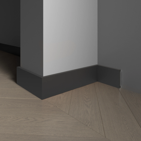 Плинтус напольный из дюрополимера ламинированный 708-100 Decor-Dizayn