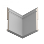 Плинтус напольный из ЛДФ Ultrawood арт. Base 5500 (2000 x 138 x 18 мм.)