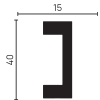 Декоративная рейка из дюрополимера ламинированная  618-67PR(3 метра) Decor-Dizayn