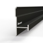 Профиль алюминиевый теневой соединительный Decaro D1182 Black anodizer Черный 3000×22,8×8,5