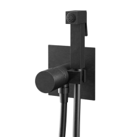 Гигиенический душ со смесителем Remer Edge EG565CFP, черный брашированный хром EG565CFP