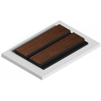 Стеновая панель из дюрополимера HIWOOD LV123N BR396K - 3D Панель