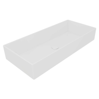Раковина накладная 80х35,5 см GSG Ceramic Design Box BXLA80000, белый глянцевый BXLA80000