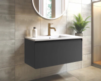 Тумба для раковины с 1 ящиком 100 см Onsen Fusion 78-BP-100-K1-M98, антрацит