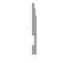 Плинтус напольный из ЛДФ Ultrawood  Base 5214 (2440 x 133 x 12 мм.)