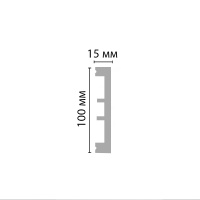 Плинтус DECOMASTER D163 ДМ (100*15*2000мм)