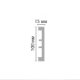Плинтус DECOMASTER D163 ДМ (100*15*2000мм)