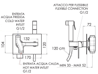 Гигиенический душ со смесителем Remer Qubika Q60 Q60