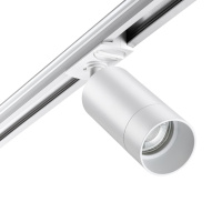 Светильник трековый для однофазного двухжильного шинопровода NovoTech SLIM GU10 9W 370860 PORT