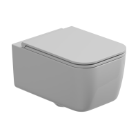 Комплект: Подвесной унитаз с крышкой и креплением GSG Ceramic Design Brio BRWCSO000+BRCOPRSLTICR000+ACS40EX, белый глянцевый BRWCSO000+BRCOPRSLTICR000+ACS40EX