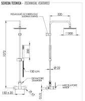 Душевая система Remer Energy EY37X7SS9SSBO, белый матовый EY37X7SS9SSBO